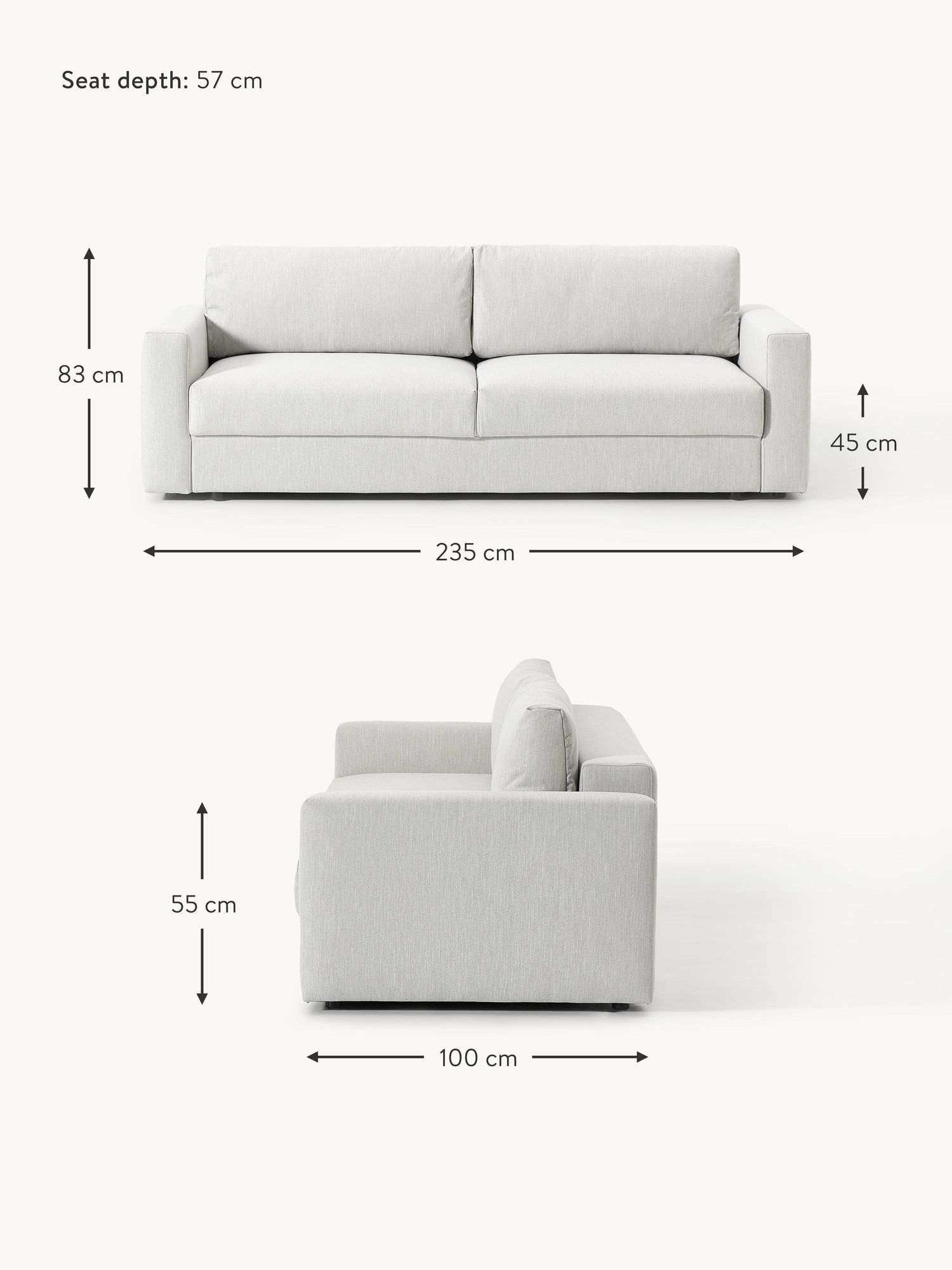 Two Seater Sofa - Image 8