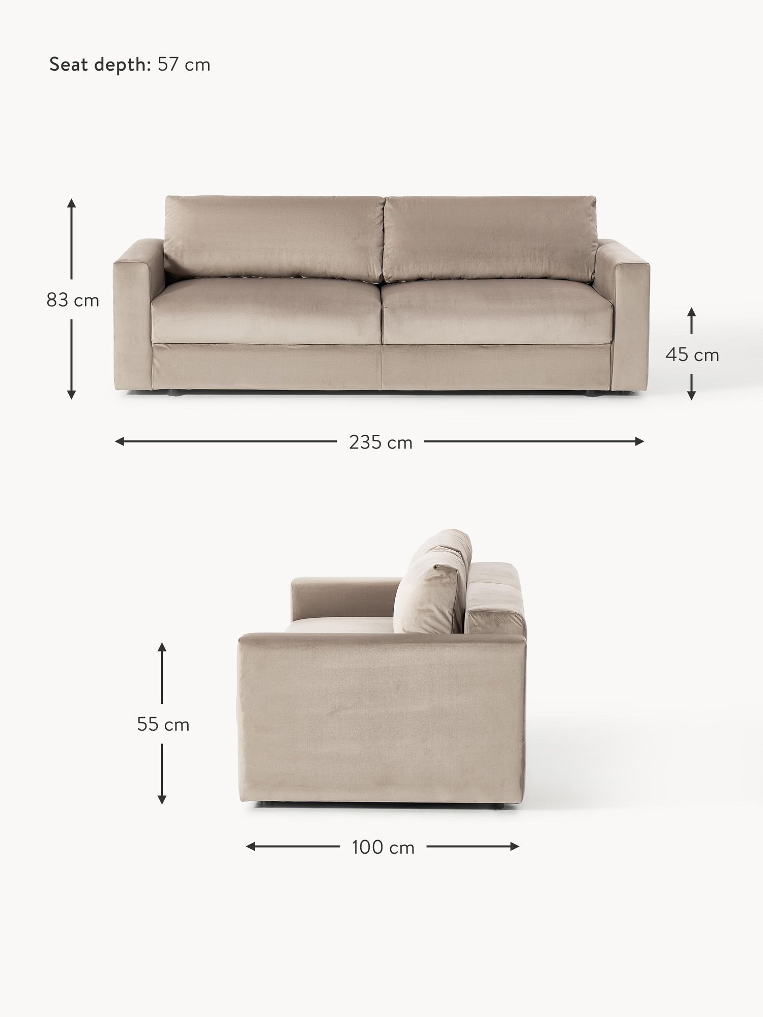 Three Seater Sofa - Image 9