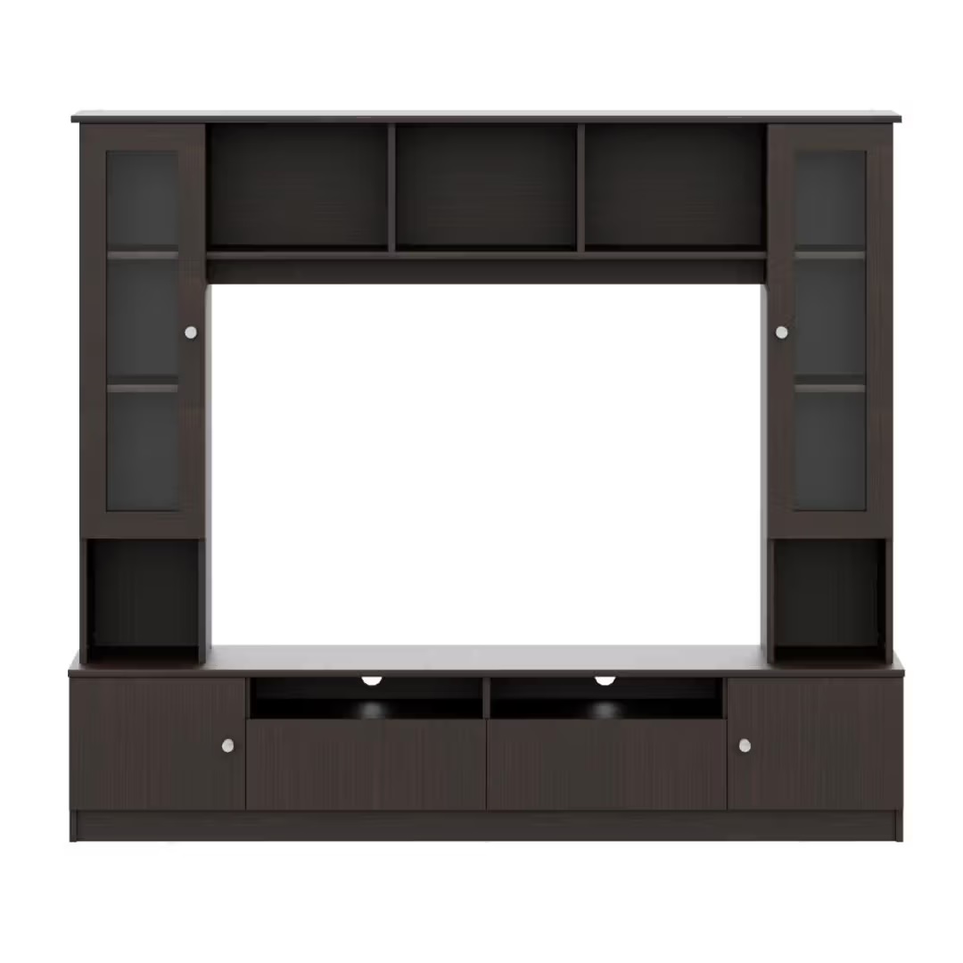 Wood T.V. Unit in Dark Brown Colour - Image 2