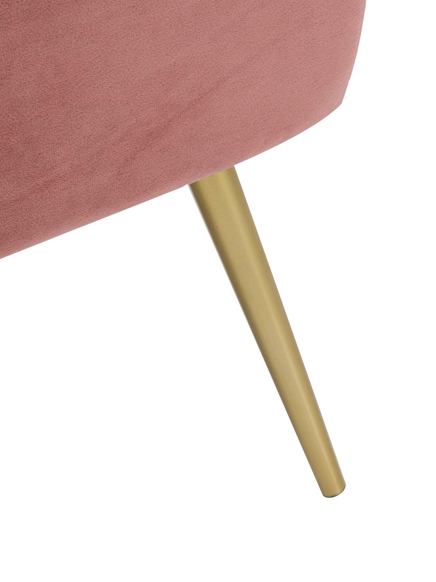 DINNING CHAIR IN ROSE/MAUVE VELVET UPHOLSTREY COLOUR - Image 7