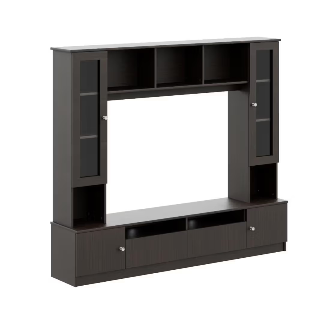 Wood T.V. Unit in Dark Brown Colour - Image 4