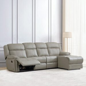 4 Seater L Shape Sofa in Grey Colour