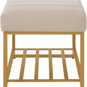 Fabric Bench in Beige Colour