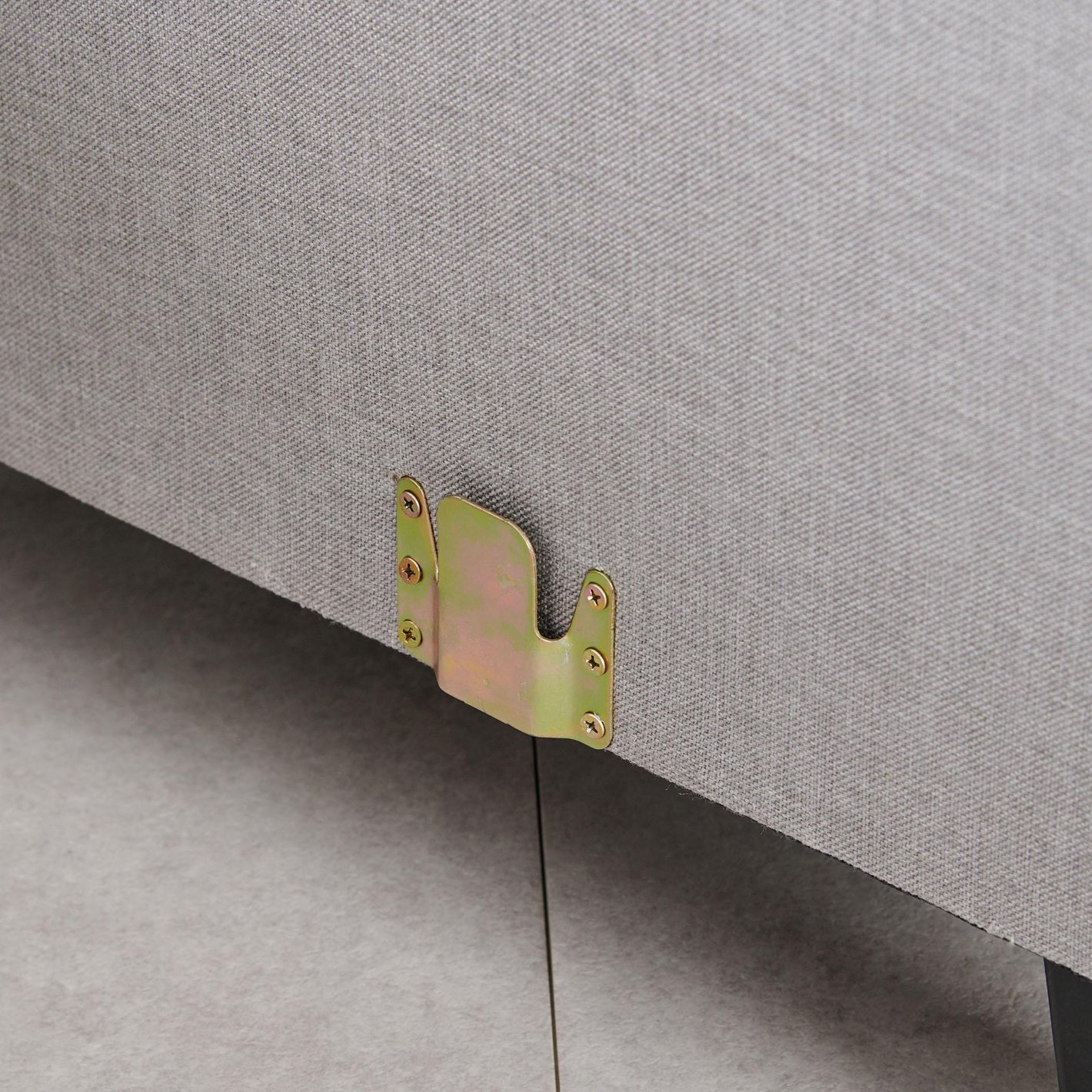 4 Seater L Shape Sofa in Light Grey Colour - Image 3