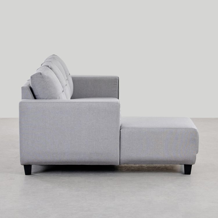 4 Seater L Shape Sofa in Light Grey Colour - Image 10