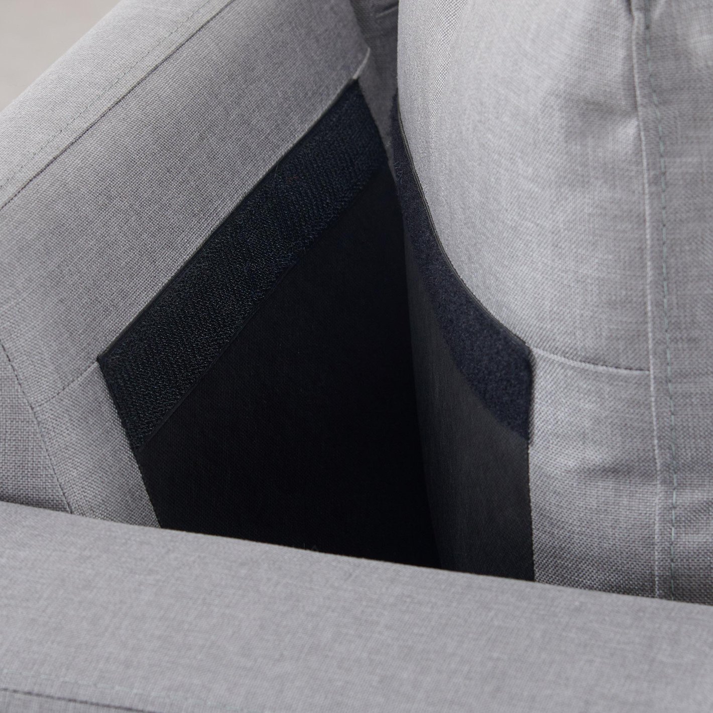 4 Seater L Shape Sofa in Light Grey Colour - Image 7