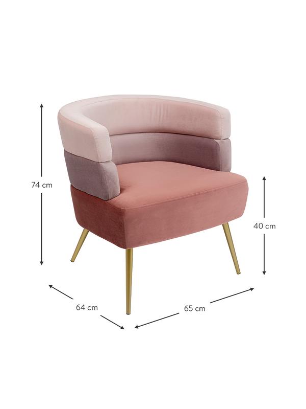 DINNING CHAIR IN ROSE/MAUVE VELVET UPHOLSTREY COLOUR - Image 8