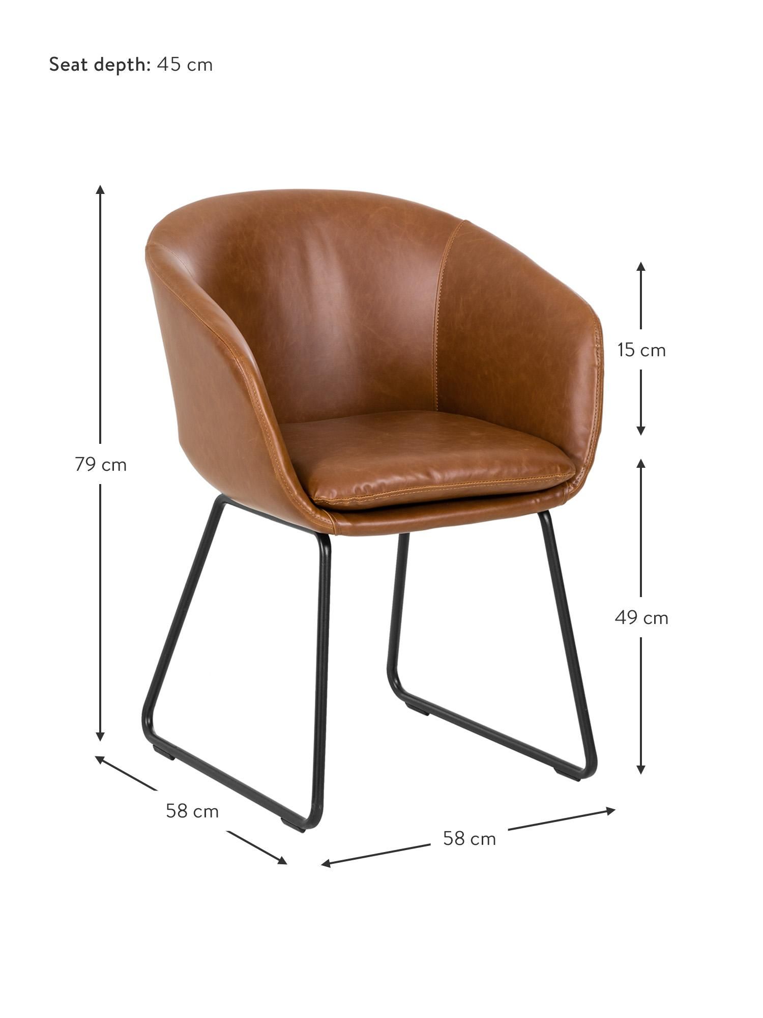 ARM CHAIR IN BROWN COLOUR - Image 5