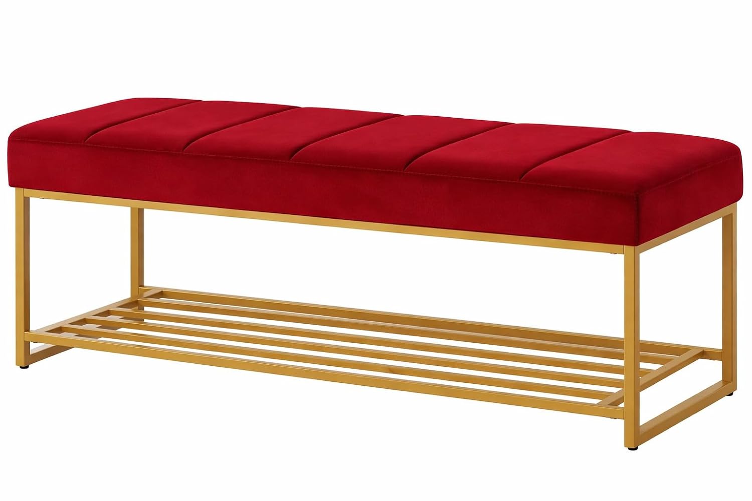 Fabric Bench in Maroon Colour - Image 4