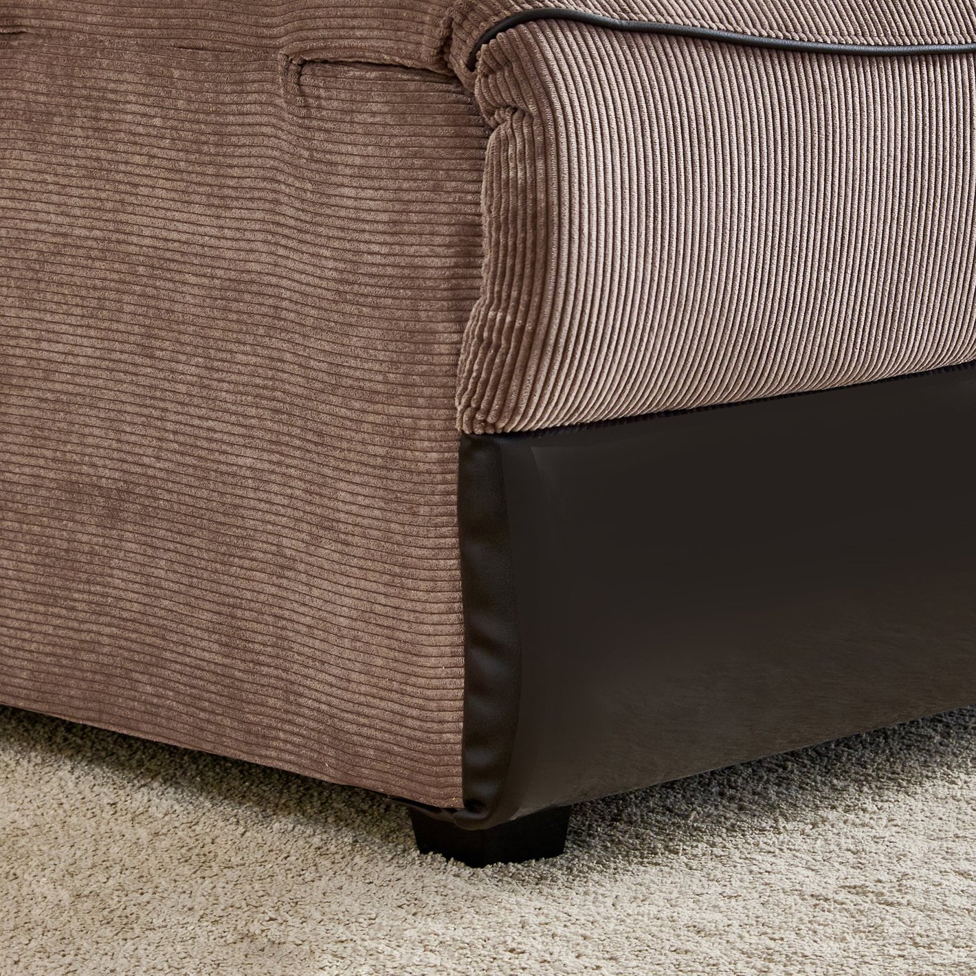 4 Seater L Shape Sofa in Brown Colour - Image 11