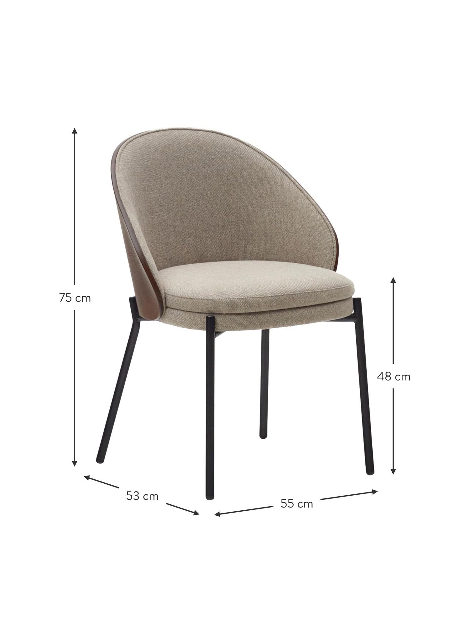 ARM CHAIR IN GREY AND BROWN COLOUR - Image 5