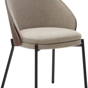ARM CHAIR IN GREY AND BROWN COLOUR