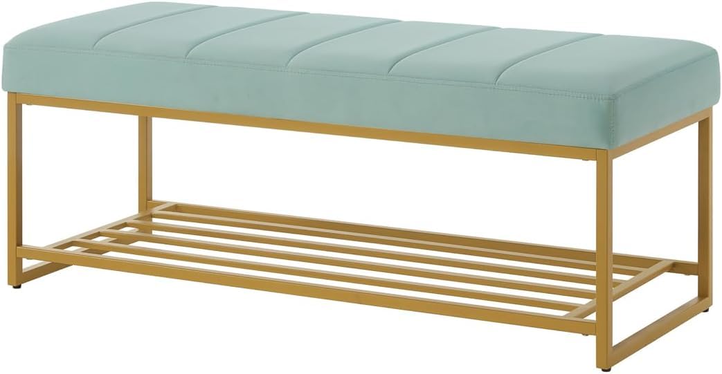Fabric Bench in Mint Colour - Image 4