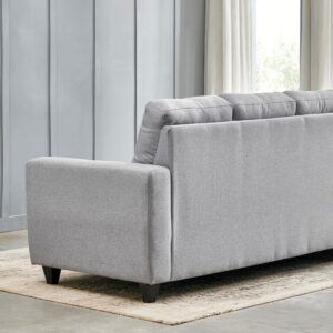 4 Seater L Shape Sofa in Grey Colour