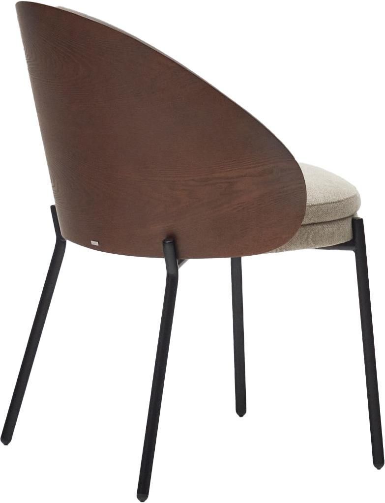 ARM CHAIR IN GREY AND BROWN COLOUR - Image 3