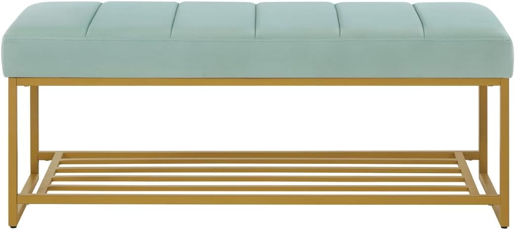 Fabric Bench in Mint Colour - Image 3