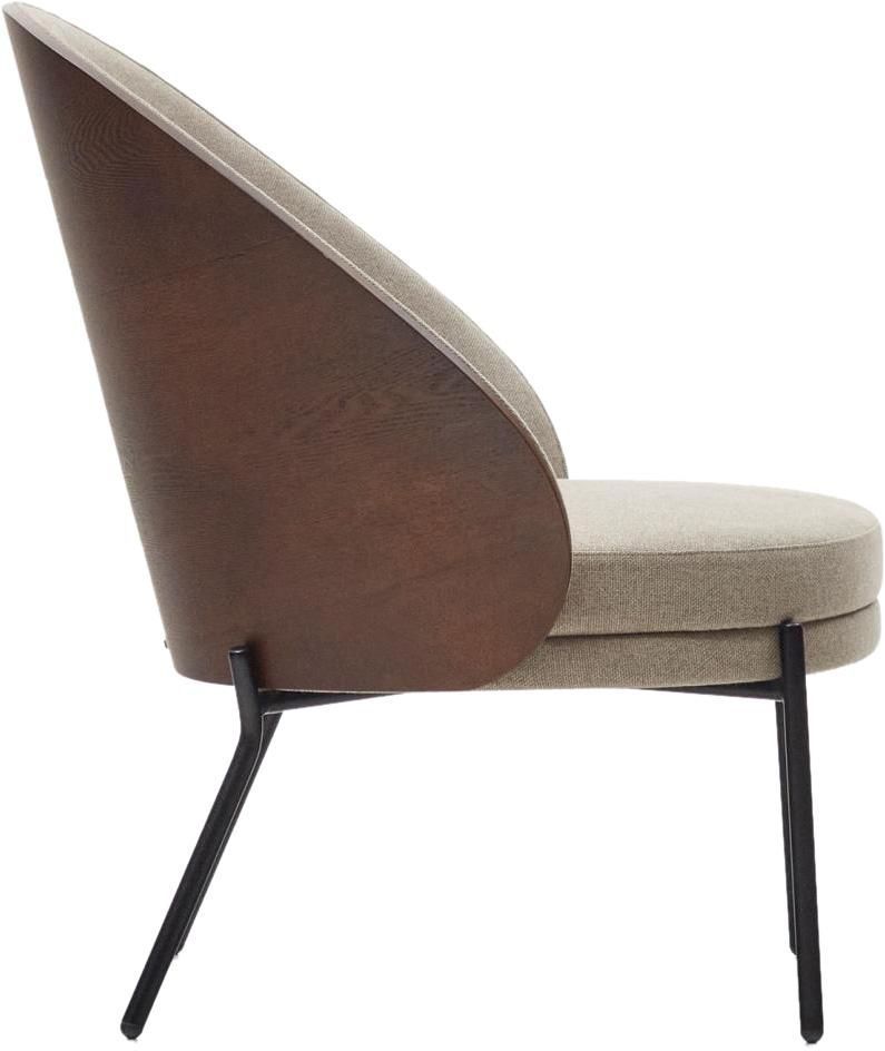 ARM CHAIR IN GREY AND BROWN COLOUR - Image 6