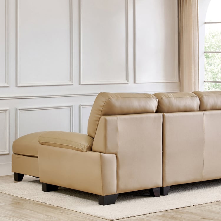 4 Seater L Shape Sofa in Beige Colour - Image 12