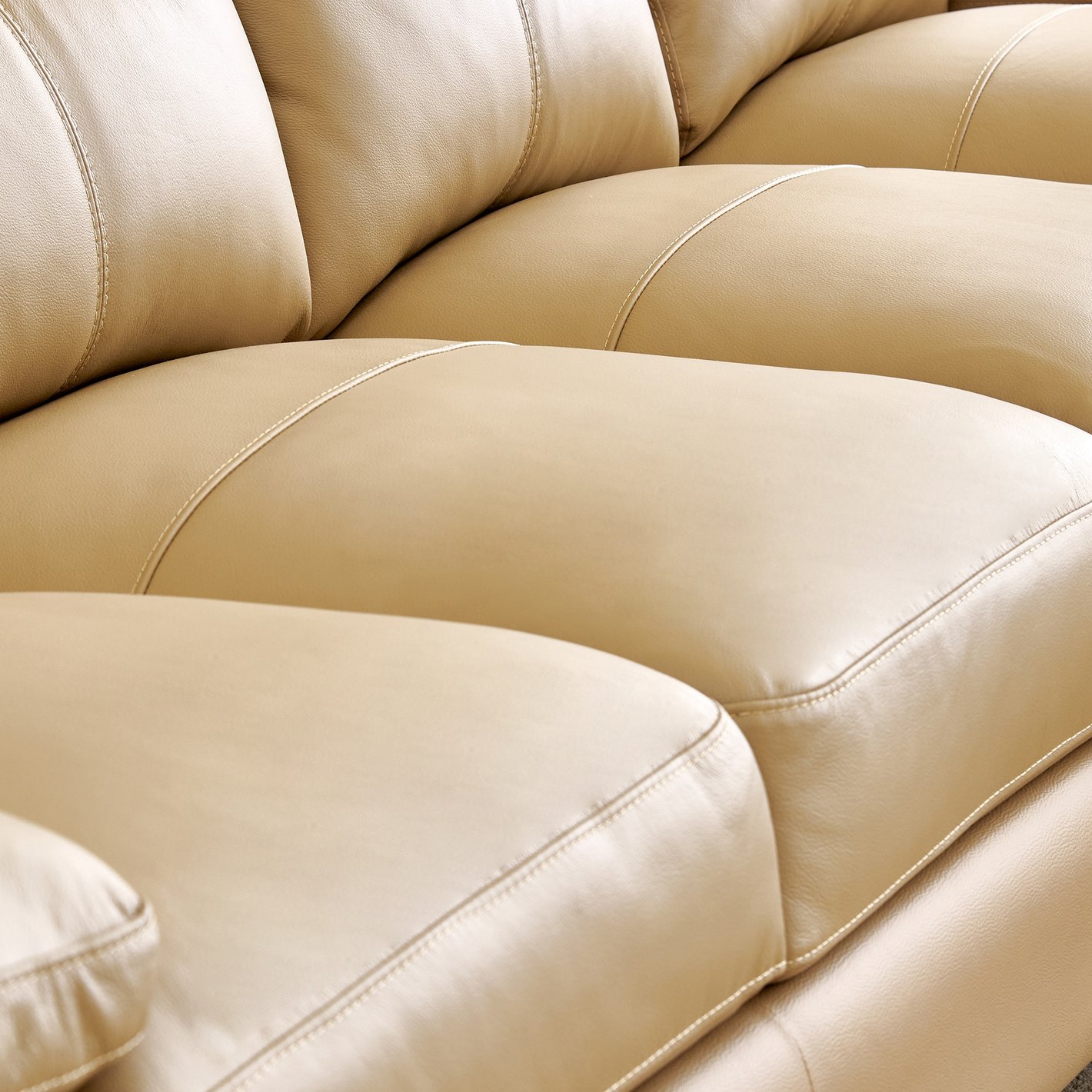 4 Seater L Shape Sofa in Beige Colour - Image 6