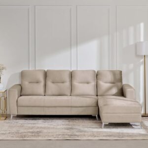 5 Seater L Shape Sofa in Beige Colour