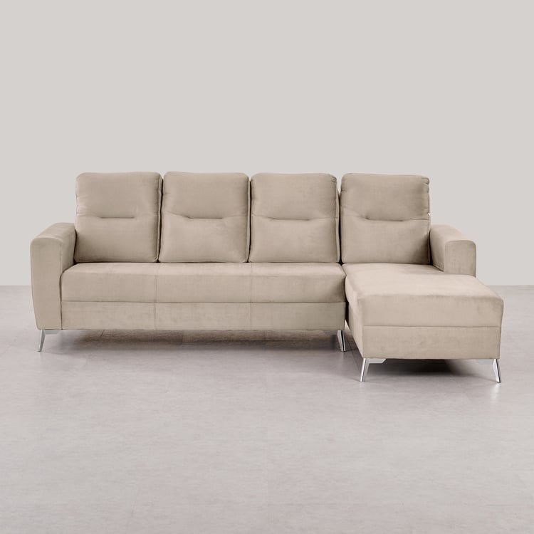 5 Seater L Shape Sofa in Beige Colour - Image 3