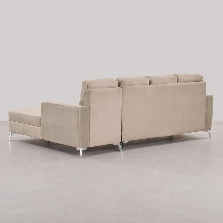5 Seater L Shape Sofa in Beige Colour - Image 5