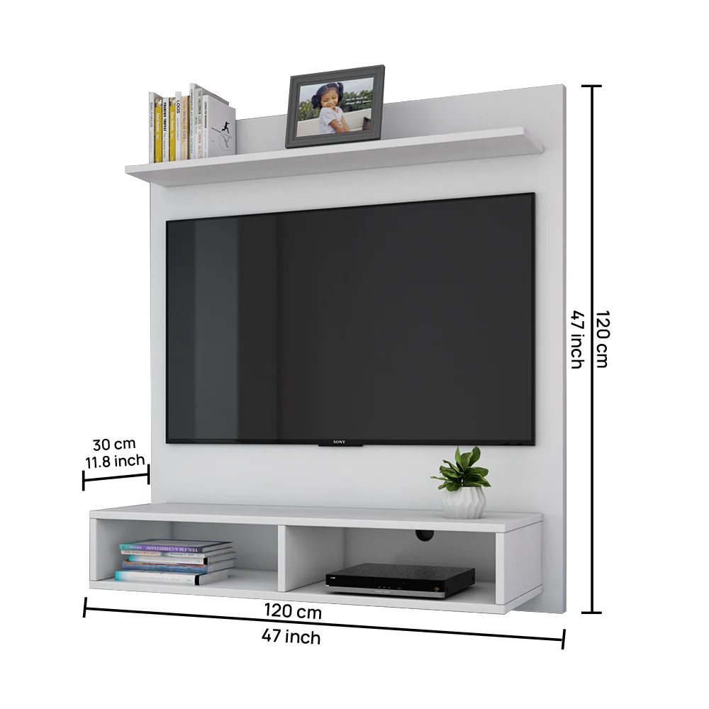 Wood T.V. Unit in White Colour - Image 3