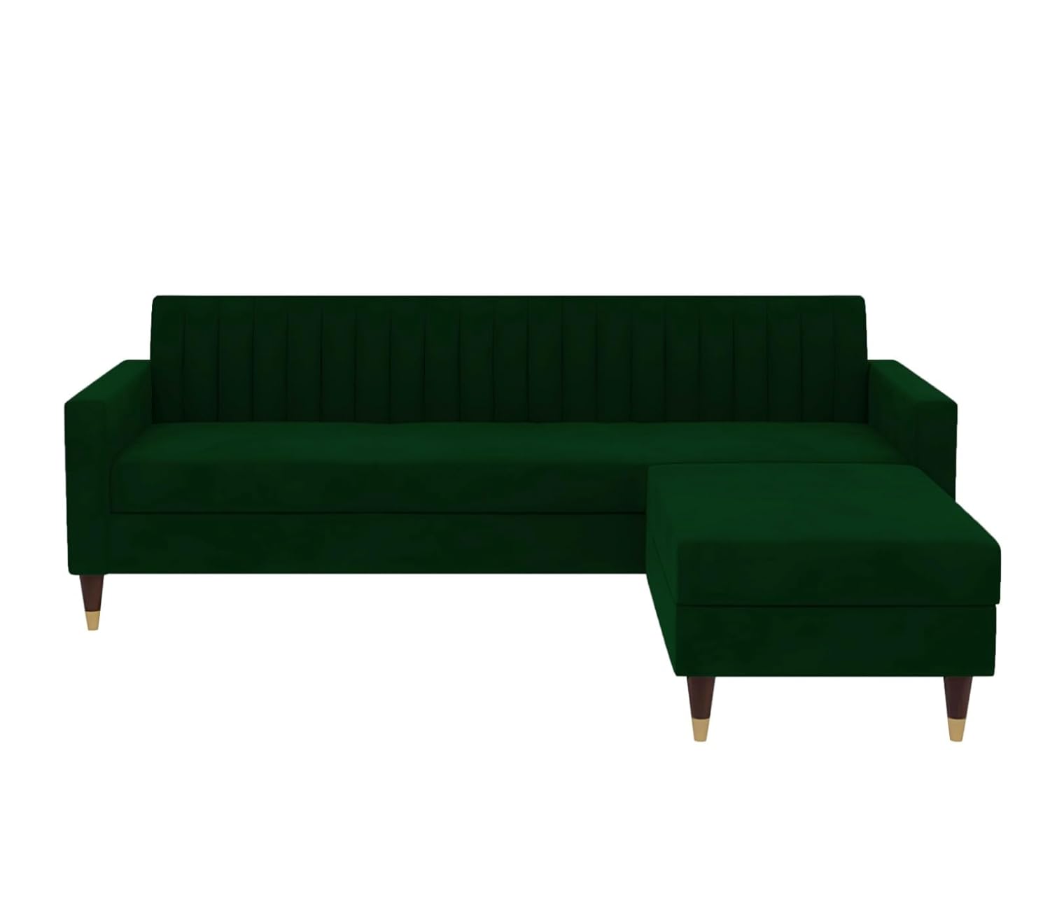 4 Seater L Shape Sofa in Green Colour - Image 5