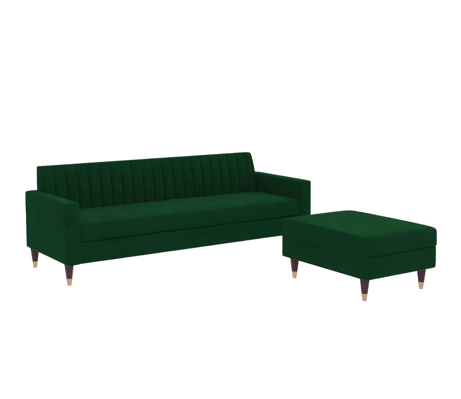 4 Seater L Shape Sofa in Green Colour - Image 4