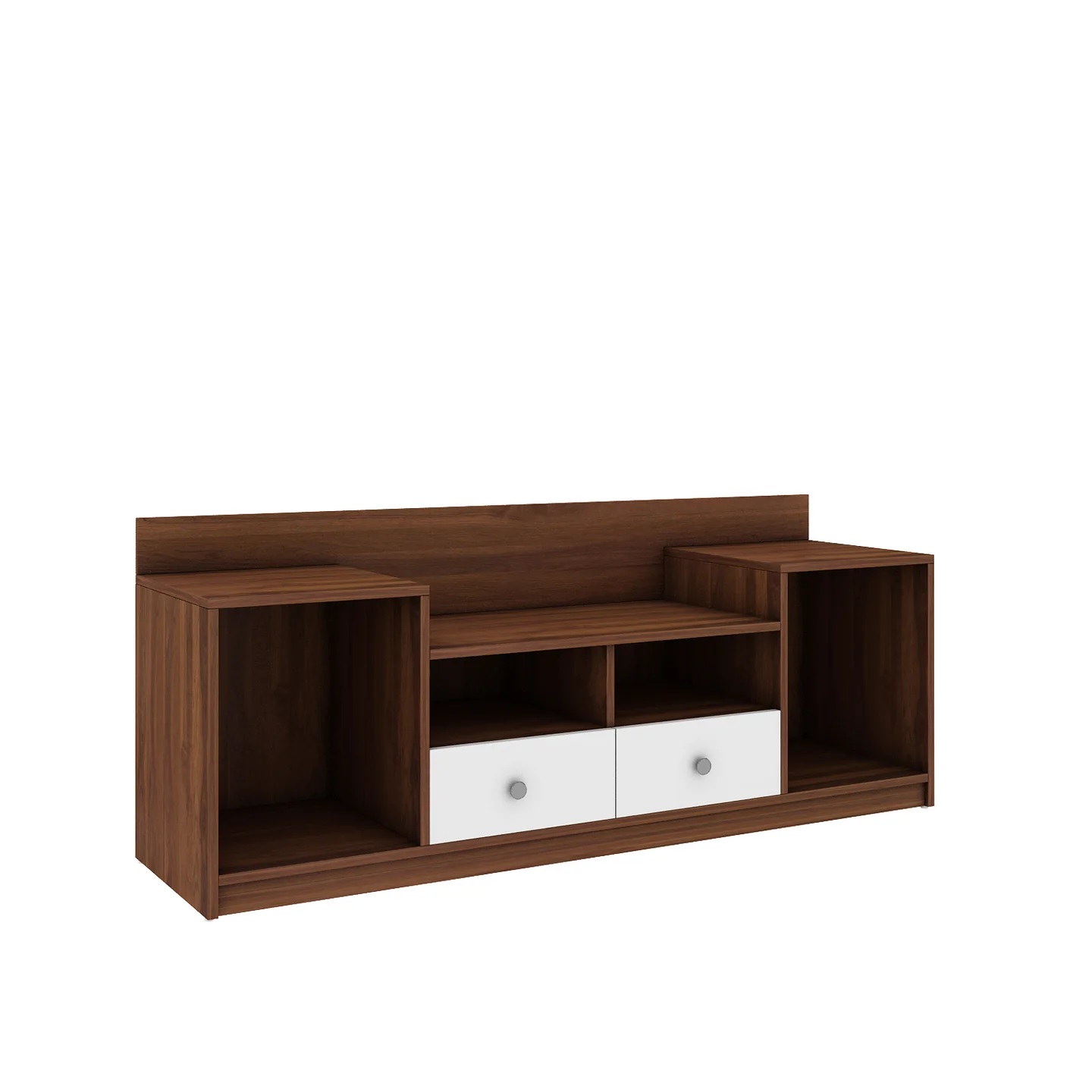 Wood T.V. Unit in White and Brown Colour - Image 4