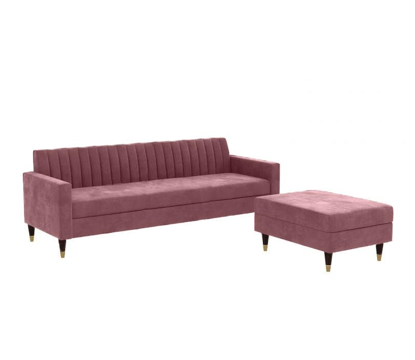 4 Seater L Shape Sofa in Pink Colour - Image 3