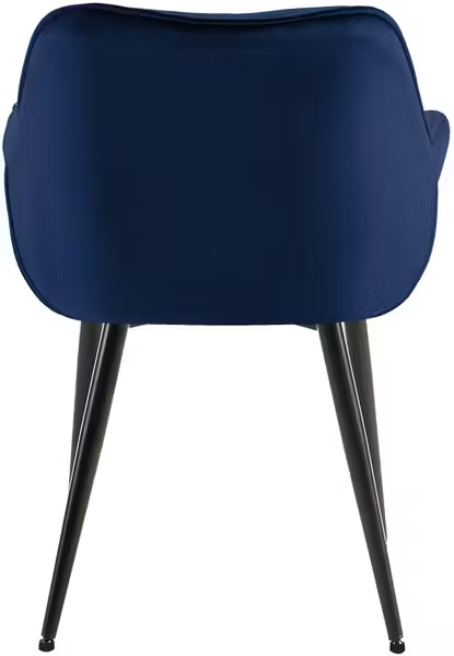 Jasper Velvet Fabric Arm Chair In Blue Color - Image 2