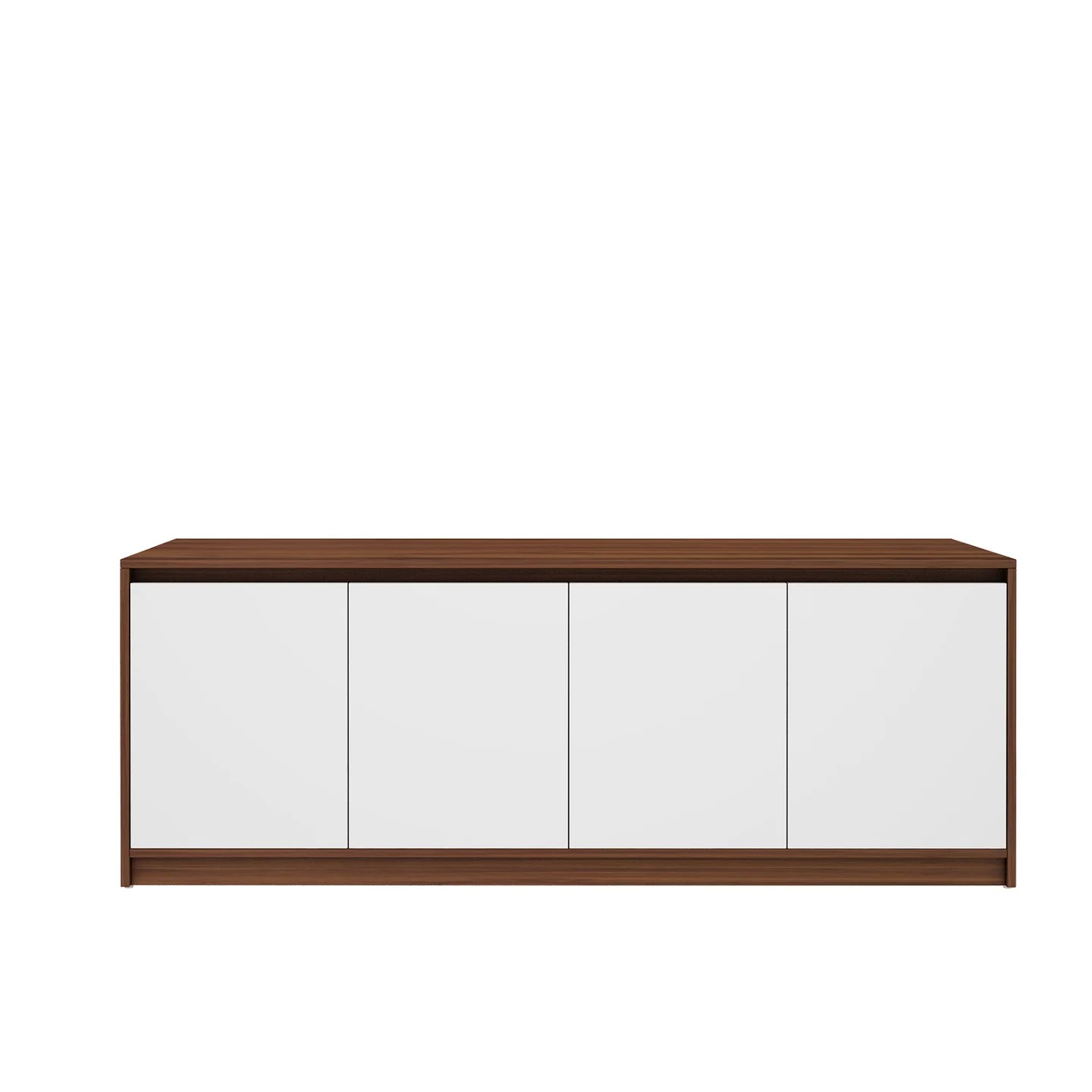 Wood T.V. Unit in White and Brown Colour - Image 4
