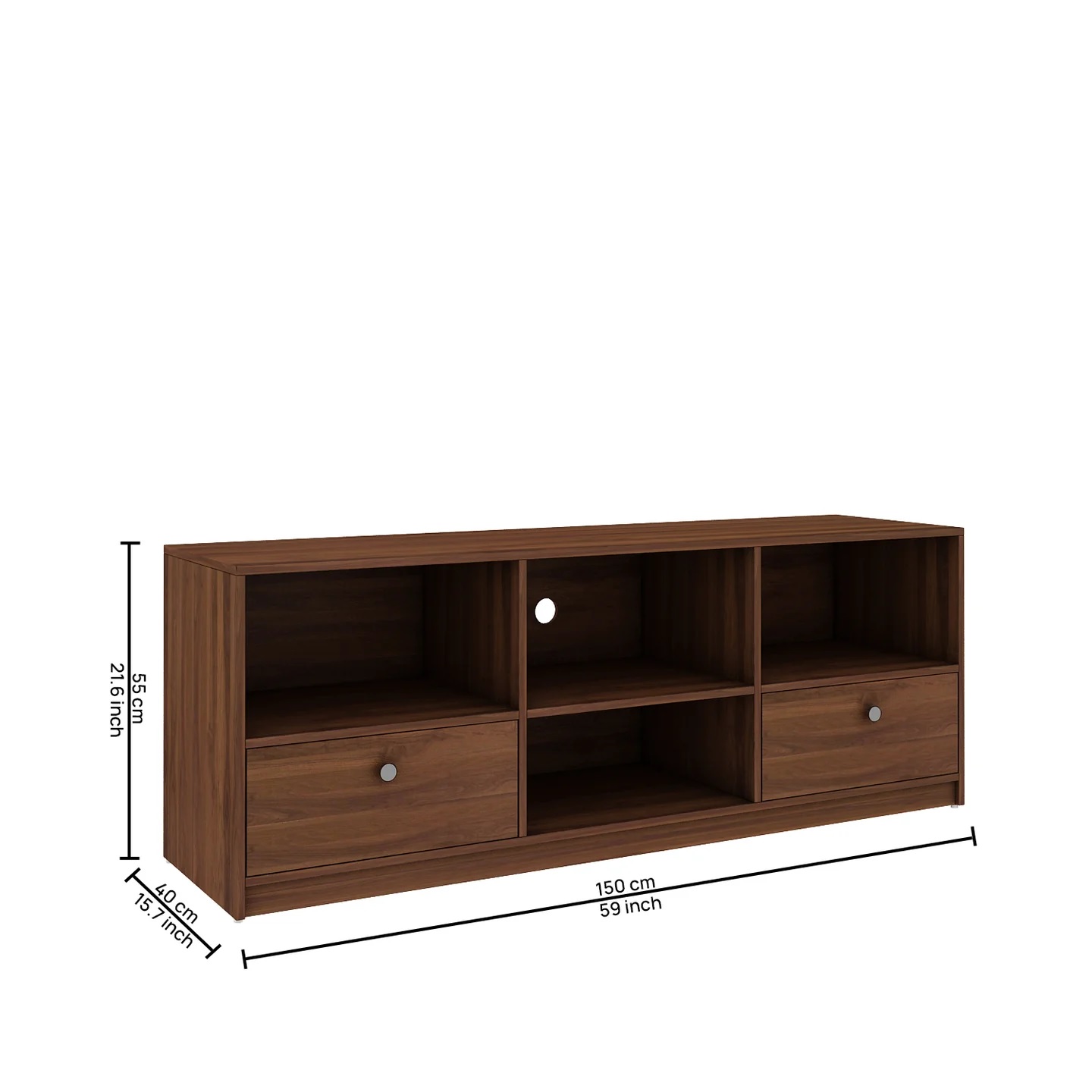 Wood T.V. Unit in Brown Colour - Image 7