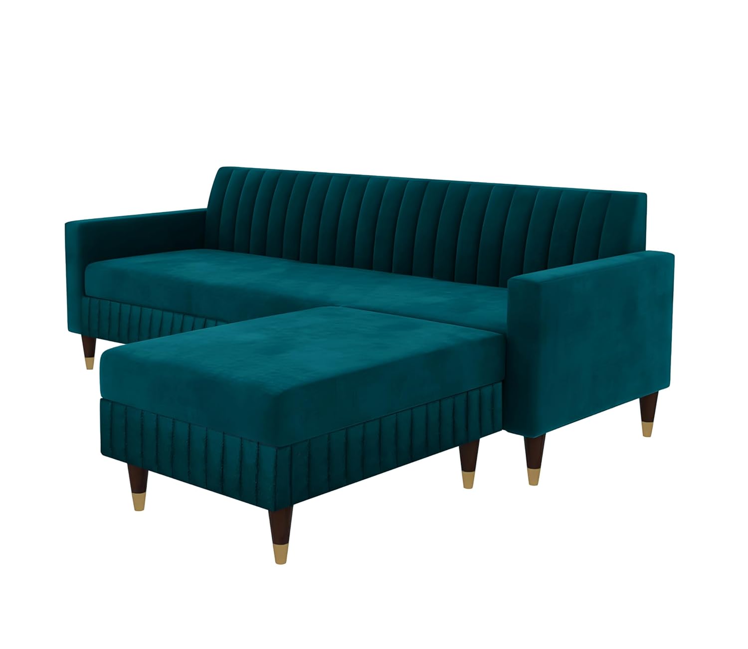 4 Seater L Shape Sofa in Blue Colour - Image 3