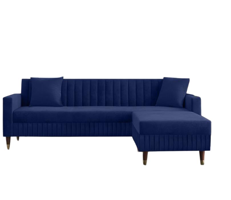 4 Seater L Shape Sofa in Purple Colour - Image 3
