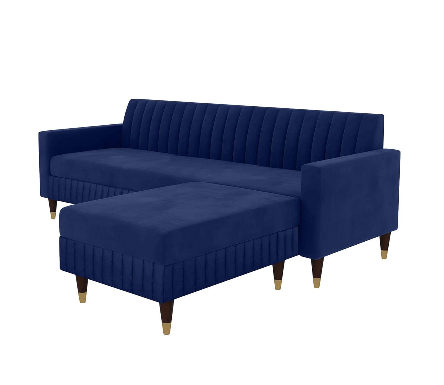 4 Seater L Shape Sofa in Purple Colour - Image 4