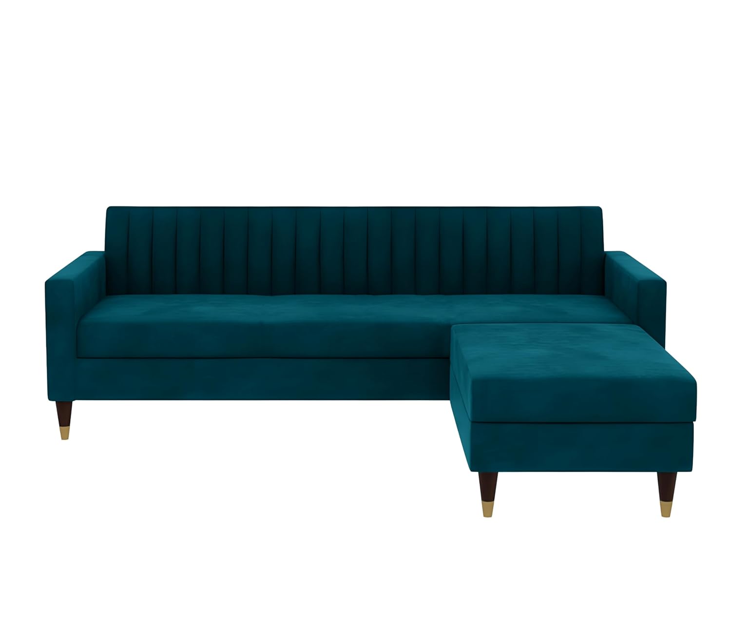 4 Seater L Shape Sofa in Blue Colour - Image 5