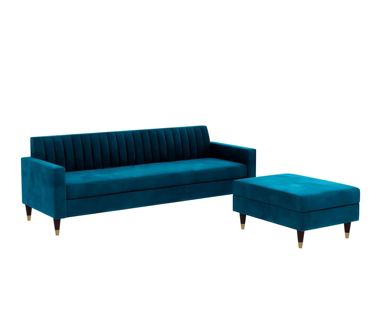4 Seater L Shape Sofa in Blue Colour - Image 4