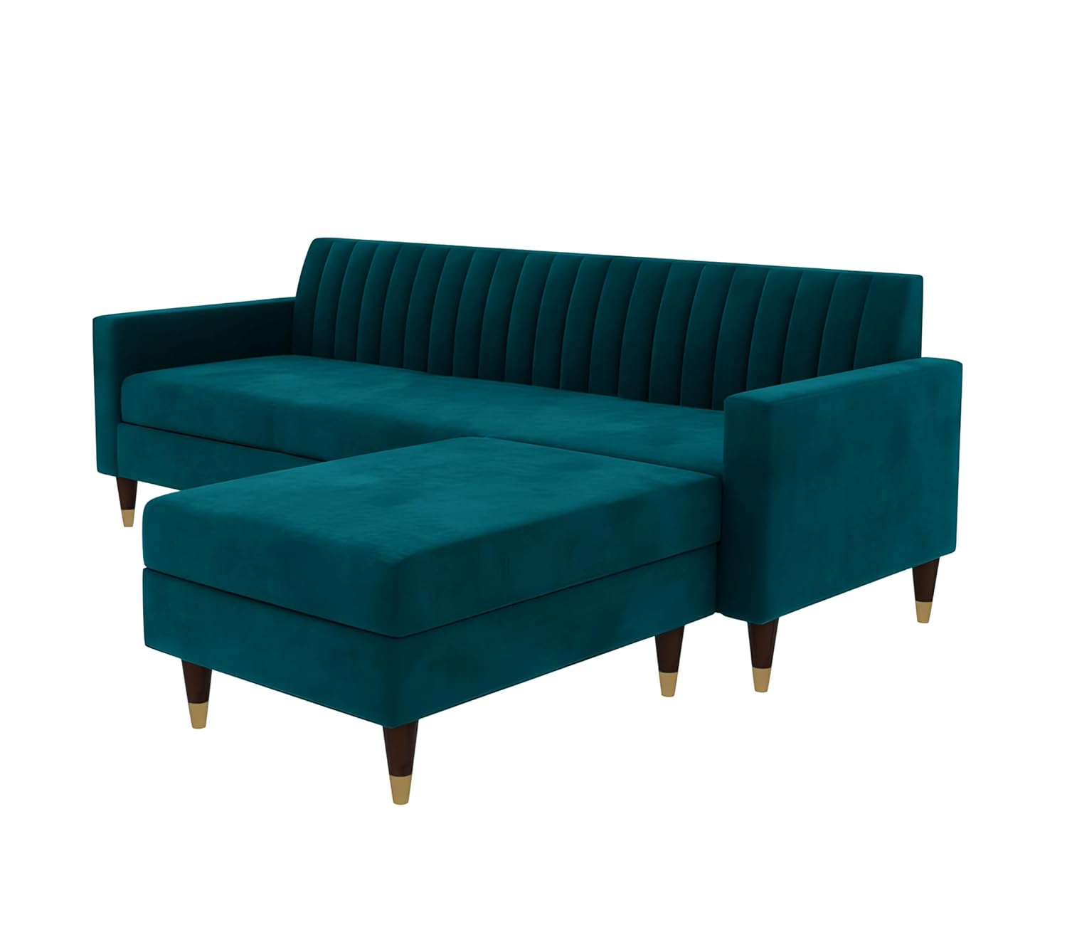 4 Seater L Shape Sofa in Blue Colour - Image 3