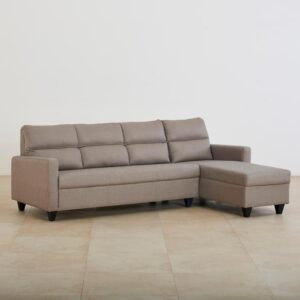5 Seater L Shape Sofa in Grey Colour