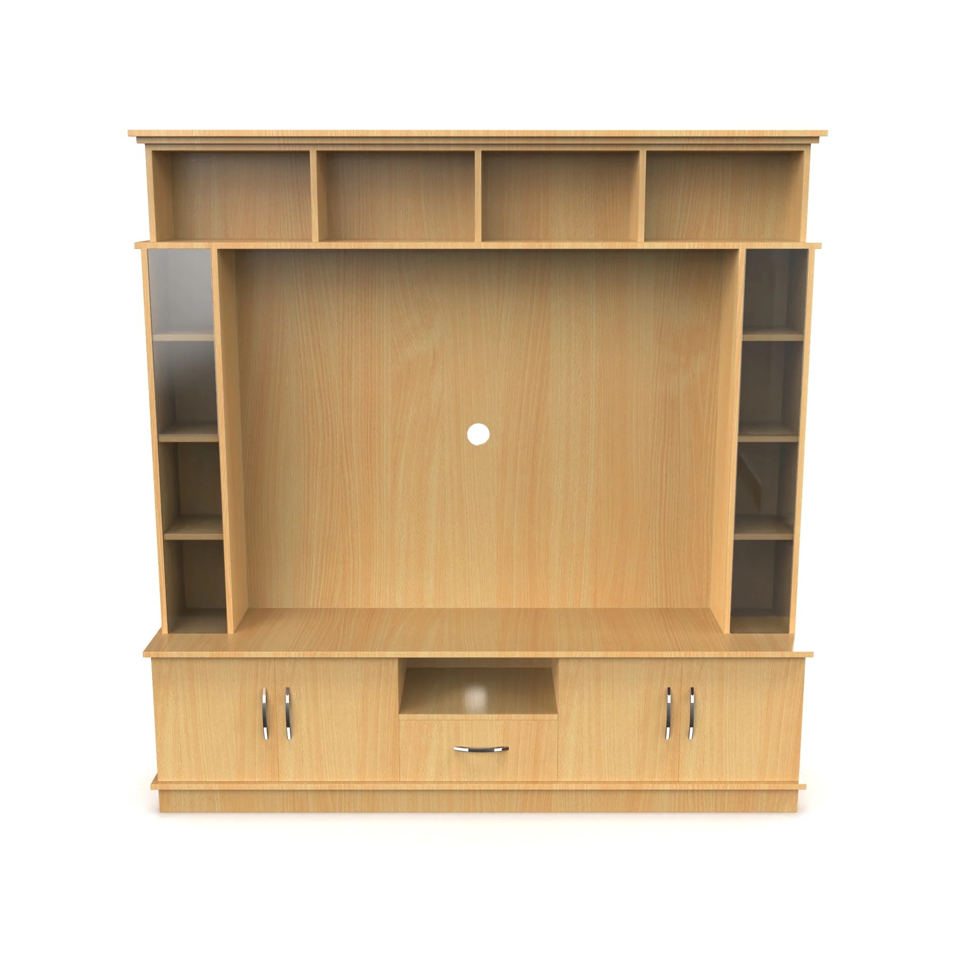 Wood T.V. Unit in Light Brown Colour - Image 4