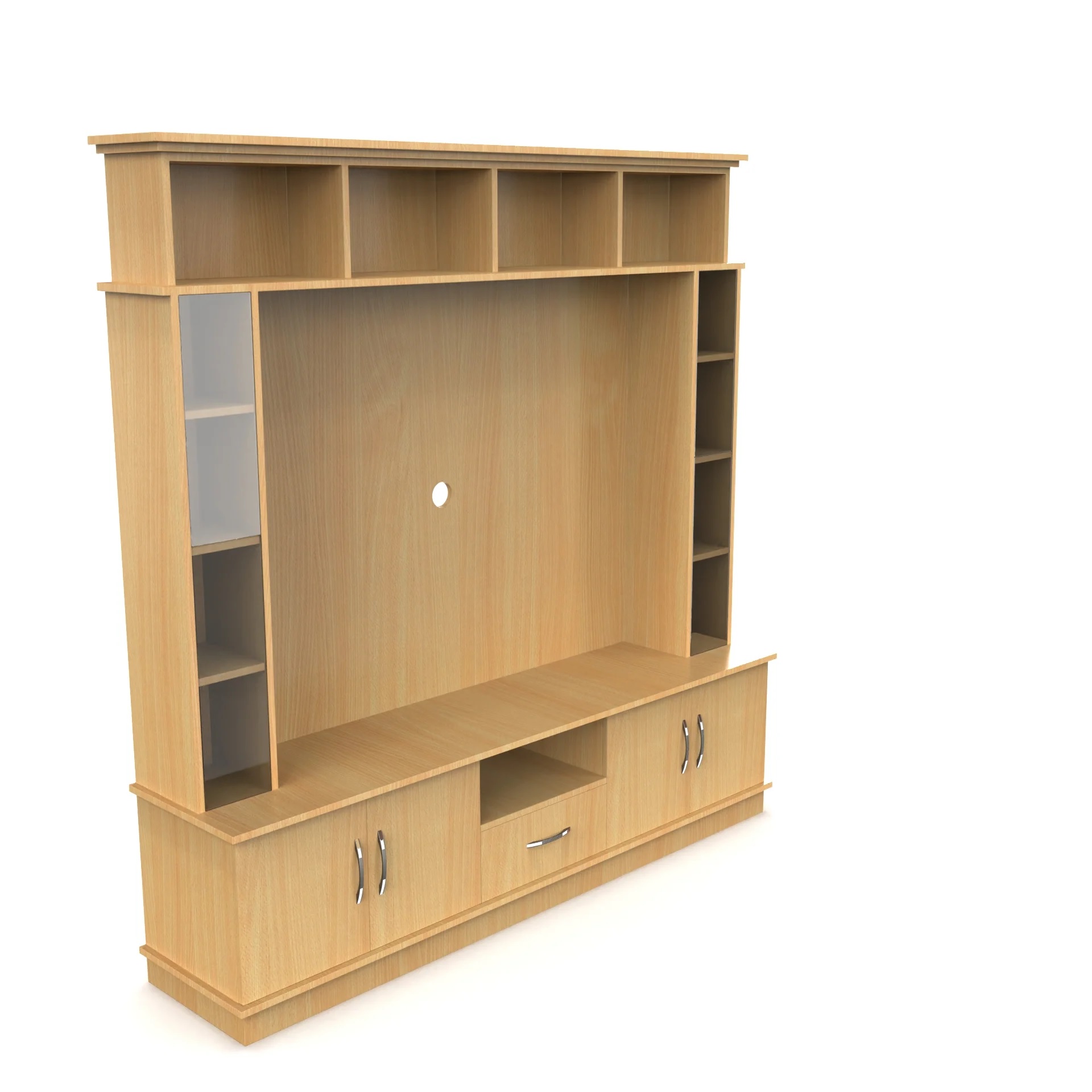 Wood T.V. Unit in Light Brown Colour - Image 5