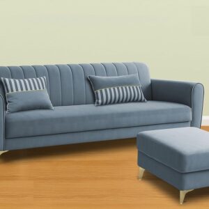 5 Seater L Shape Sofa in Grey Colour