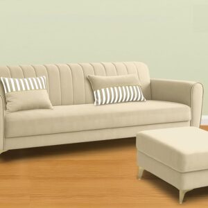 5 Seater L Shape Sofa in Beige Colour