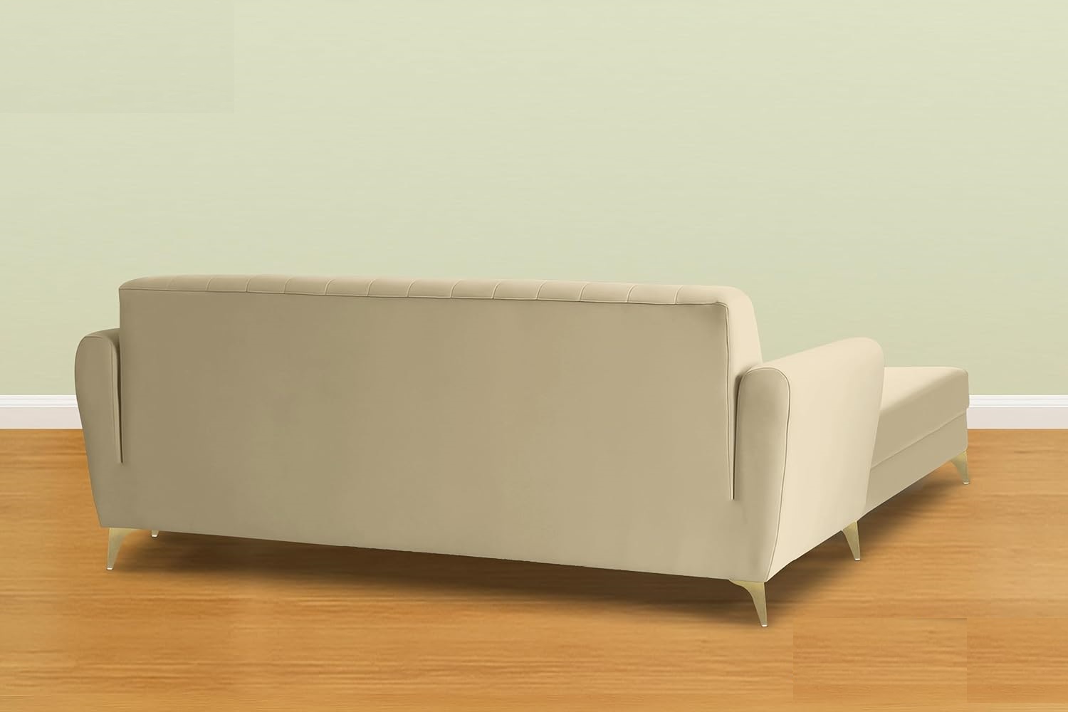 5 Seater L Shape Sofa in Beige Colour - Image 4