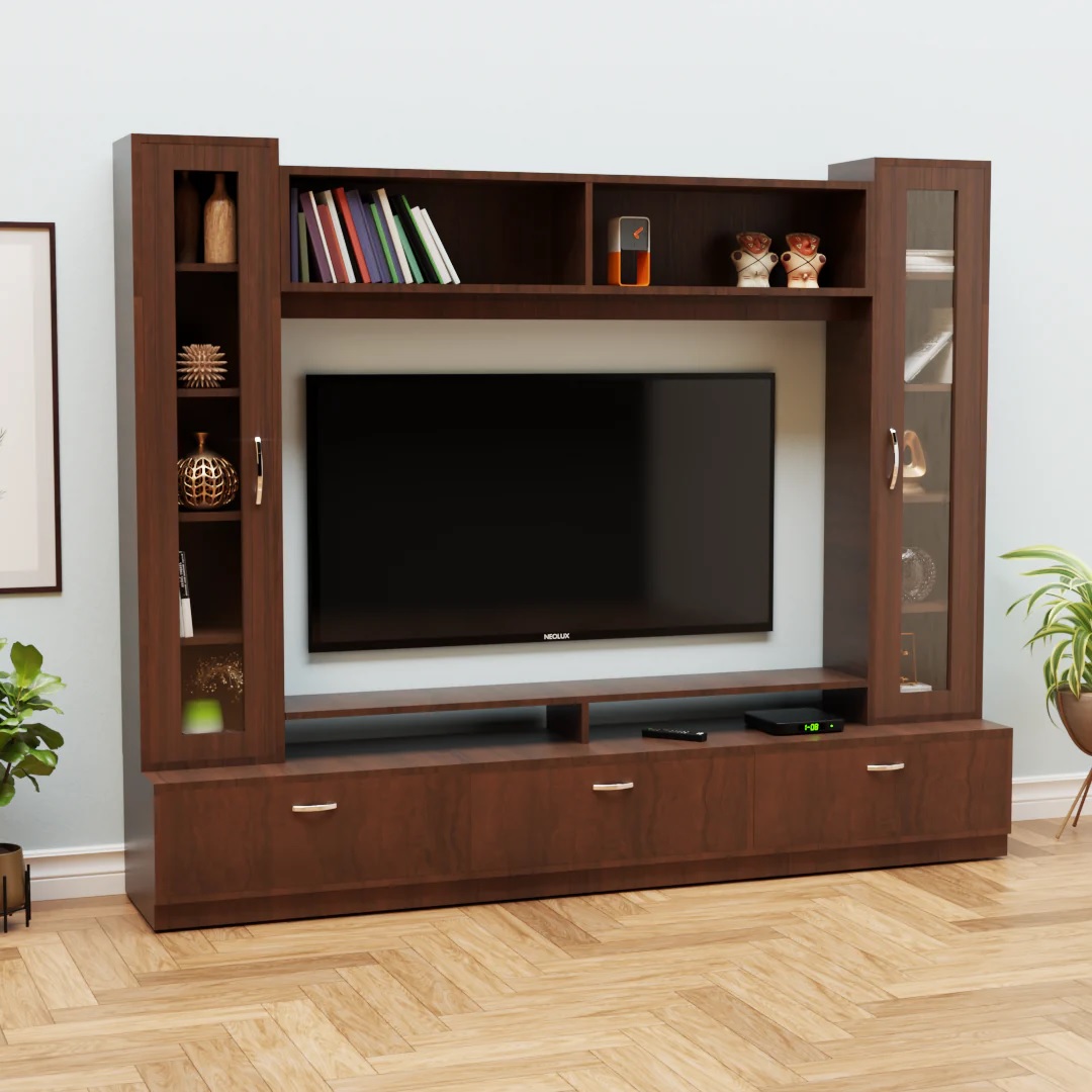 Wood T.V. Unit in Brown Colour - Image 2