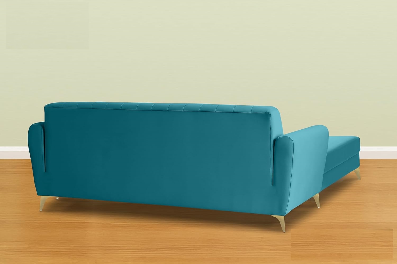 5 Seater L Shape Sofa in Blue Colour - Image 4