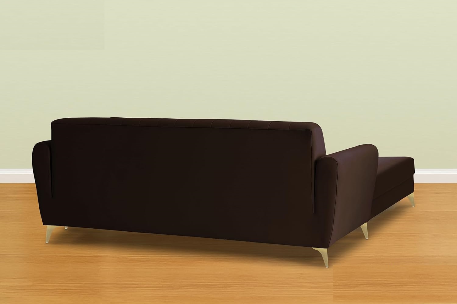 5 Seater L Shape Sofa in Brown Colour - Image 4