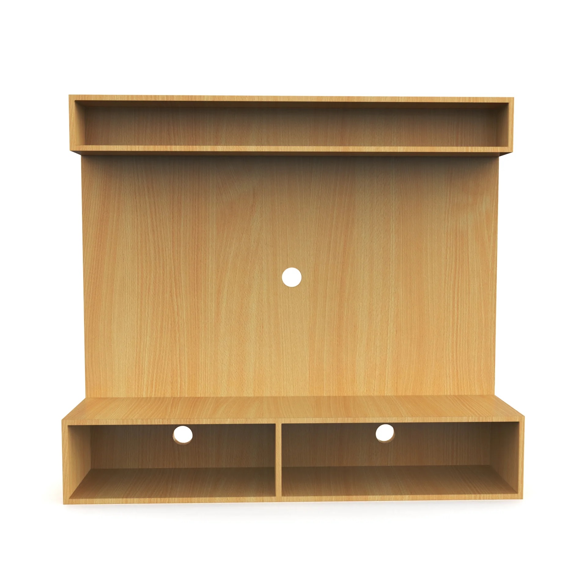Wood T.V. Unit in Light Brown Colour - Image 2
